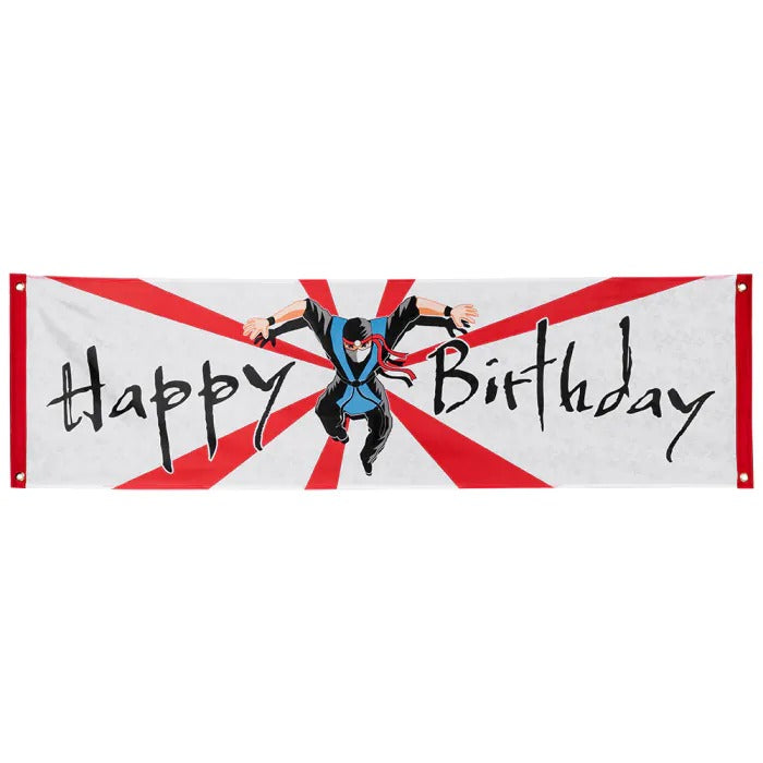 Birthday banner Ninja (50x180 cm)