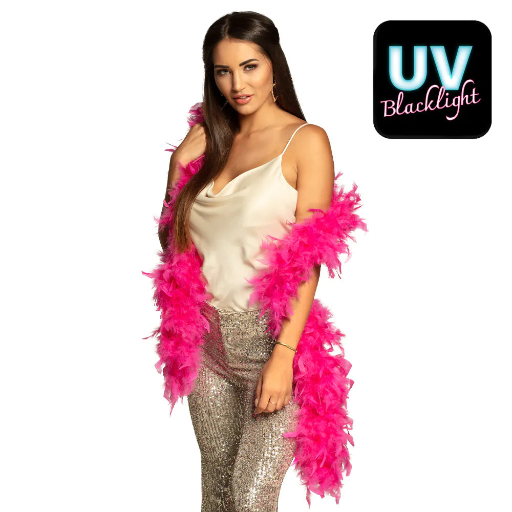 Feather boa bright pink 50g (180cm)