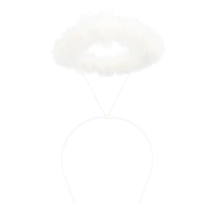 ანგელოზის თეთრი შარავანდედი და თეთრი ფრთები  (60 x 40სმ)