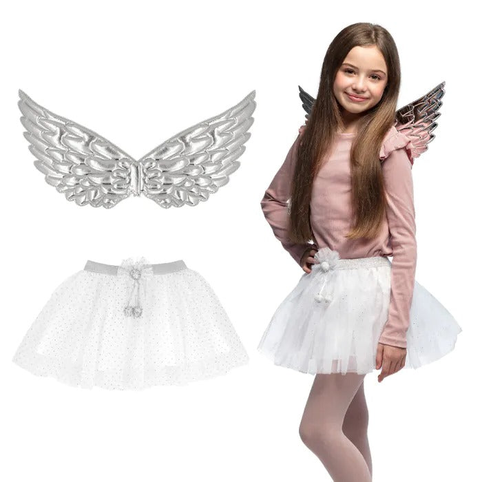ანგელოზის საბავშვო ნაკრები ფრთები და ტუტუ