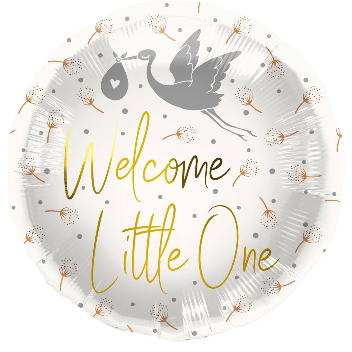 ფოლგირებული მრგვალი ბუშტი Welcome Little One 45სმ