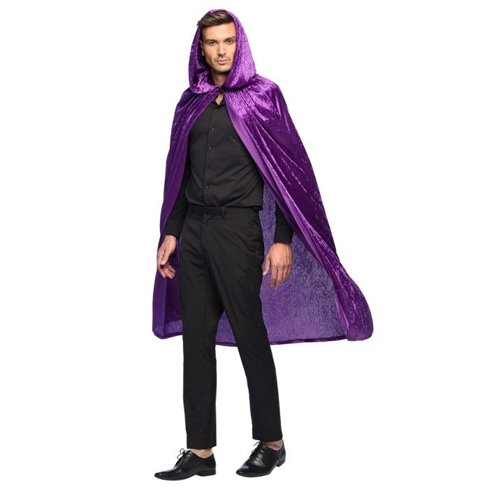 Purple velvet cloak 170 cm