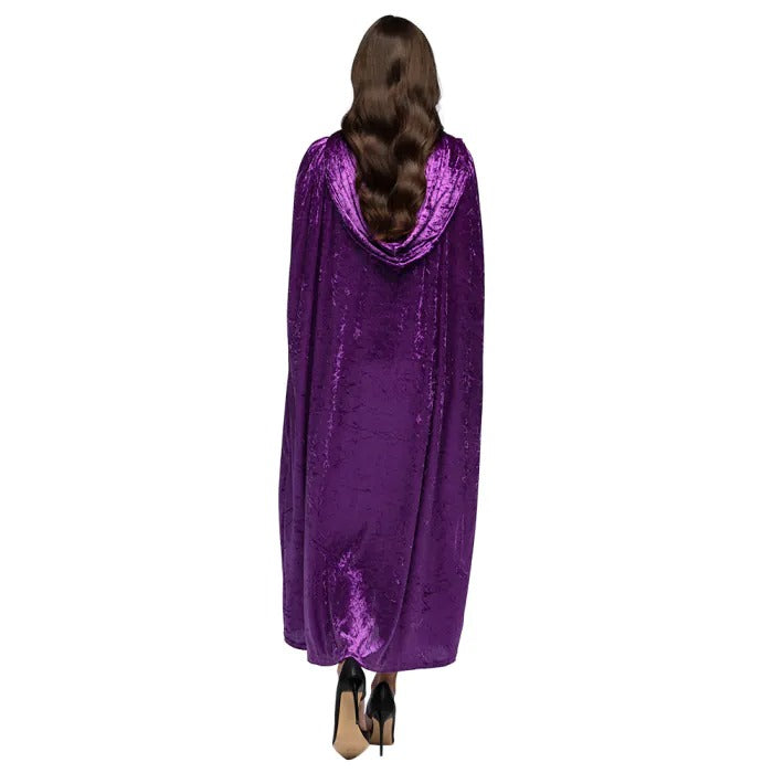 Purple velvet cloak 170 cm