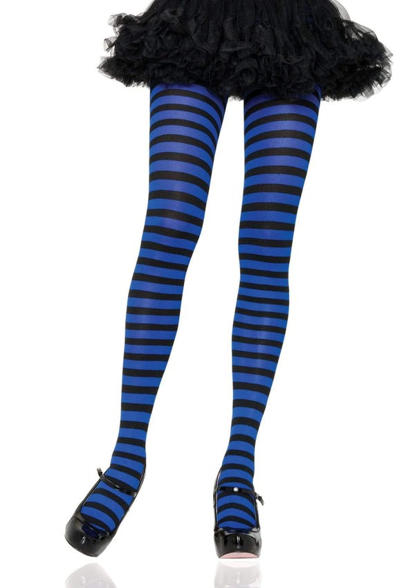 Striped tights in different colors, one size