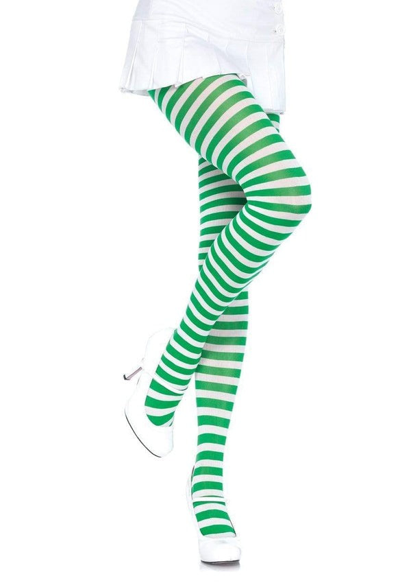 Striped tights in different colors, one size