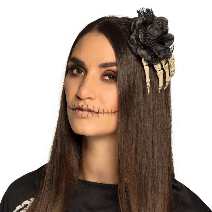 Hair accessory skeleton hand