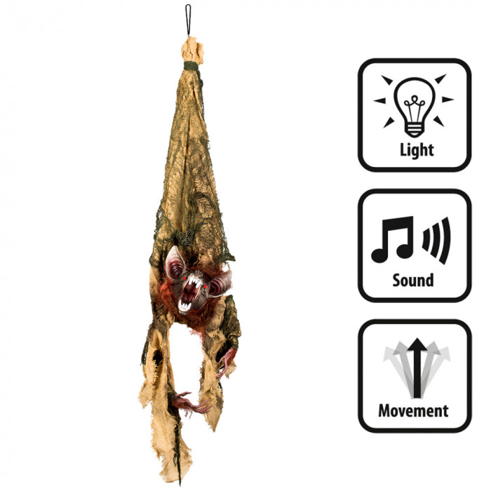 Hanging sound decoration shocking bat (110cm)