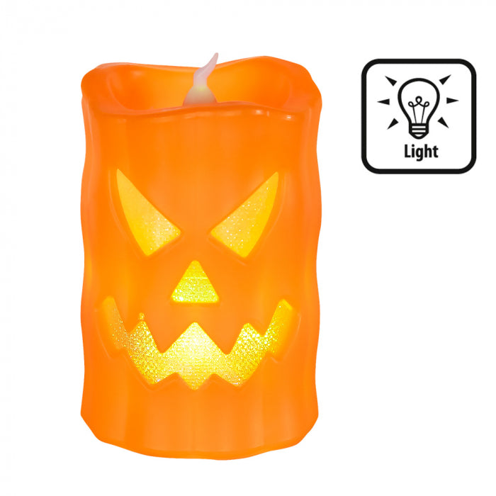LED candle pumpkin 10x6cm