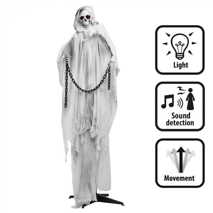 Standing sound decoration chained ghost 190 cm