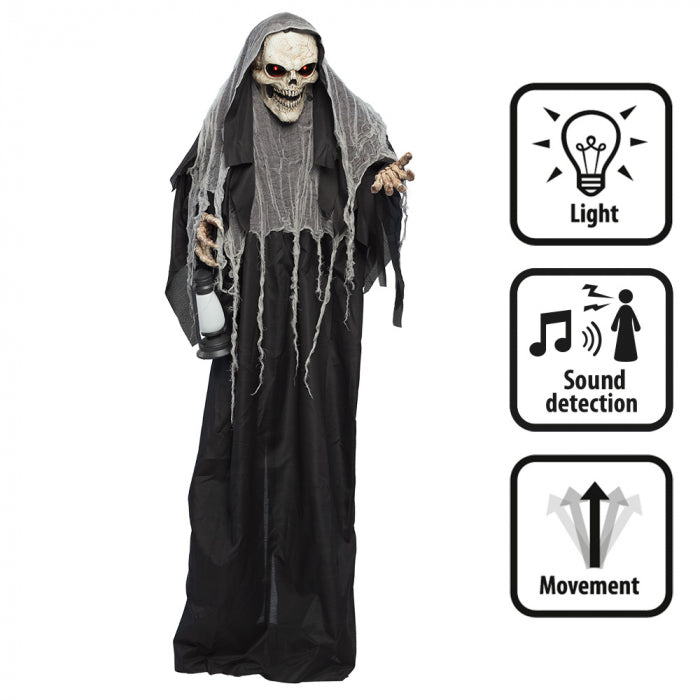 Standing sound and light decoration Shining reaper 180 cm