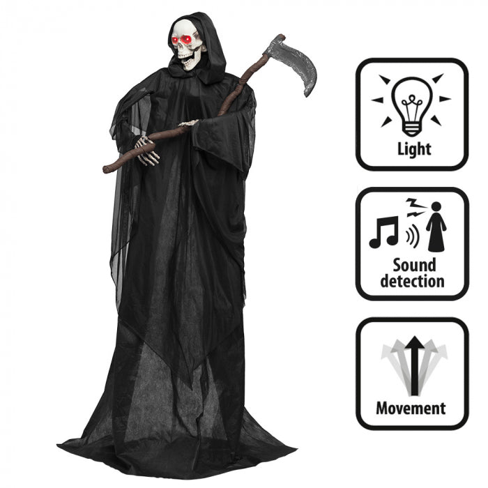 Standing sound and light decoration Cutting reaper 183 cm