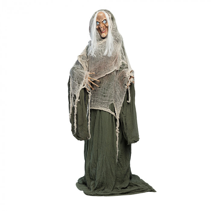 Standing sound and light decoration Creepy witch 153 cm