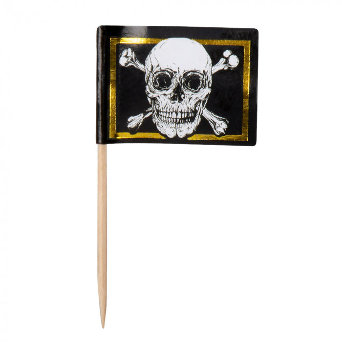 Decorative sticks pirates 7 cm 24 pcs