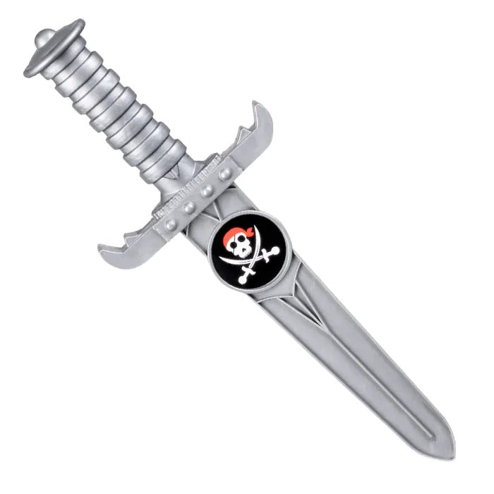 Set of pirate accessories (telescope 18 cm, dagger 23 cm, amulet and 2 coins)