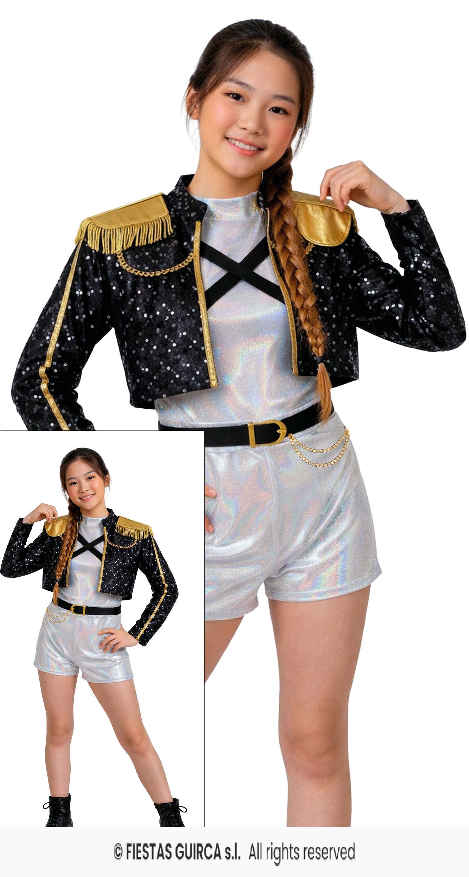 Pop-star silver leader კოსტუმი