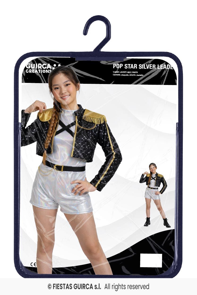 Pop-star silver leader კოსტუმი