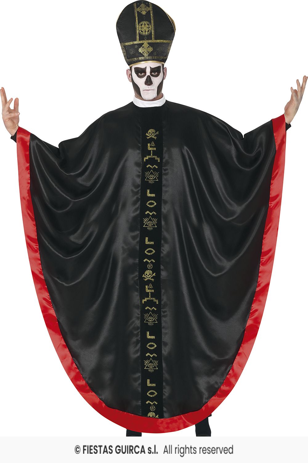 ზრდასრულის კოსტუმი SATANIC CARDINAL, 54 – 56 (XL)