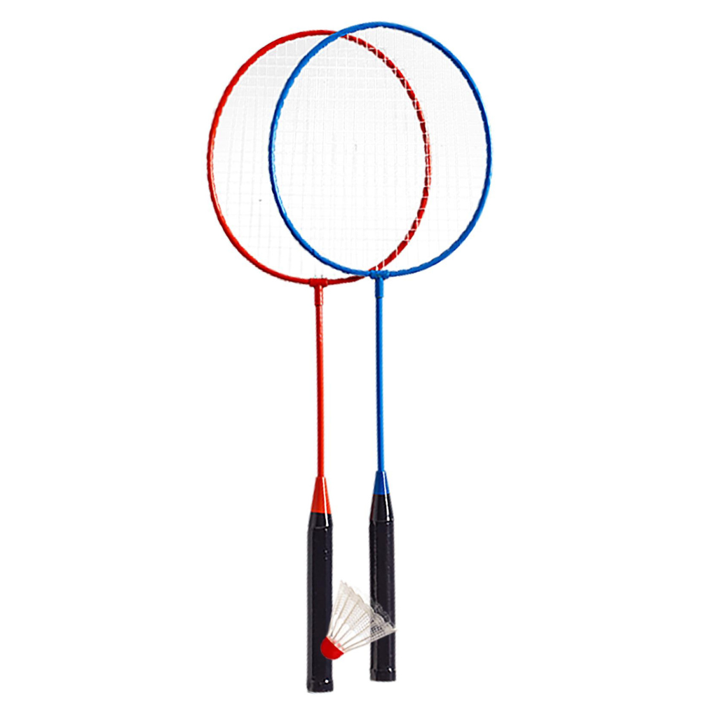 Badminton set in blue-red color