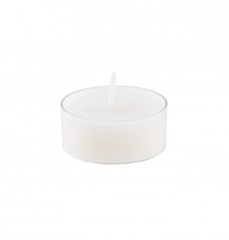 Set of 6 candles, white, 3.5 cm