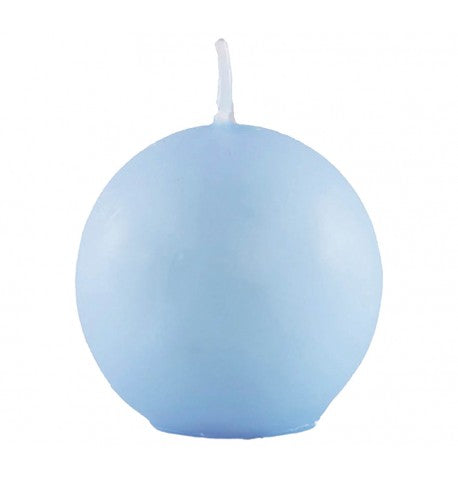 Round shaped candle of 7.5 cm in different colors
