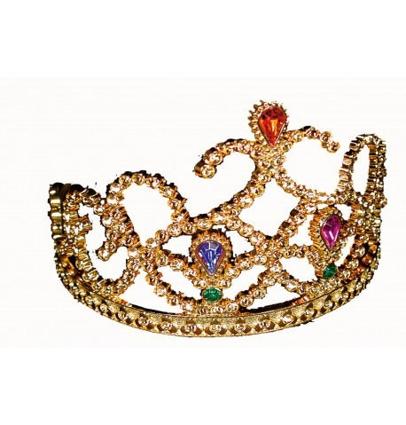 Princess golden crown with gems
