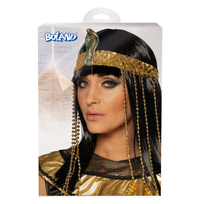 პარიკი თავსაბურავით ეგვიპტის დედოფალი