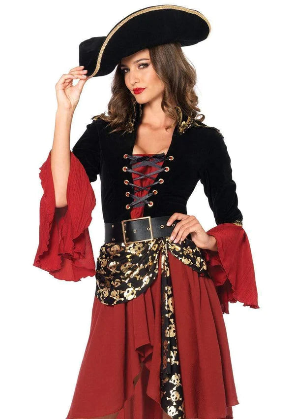 Cruel Seas Captain costume in black and navy