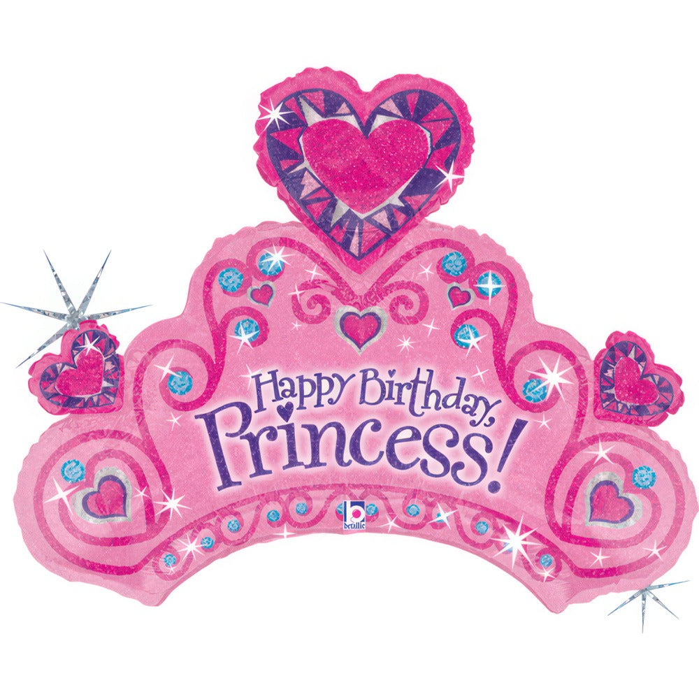 Foil Balloon Princess Crown 79cm