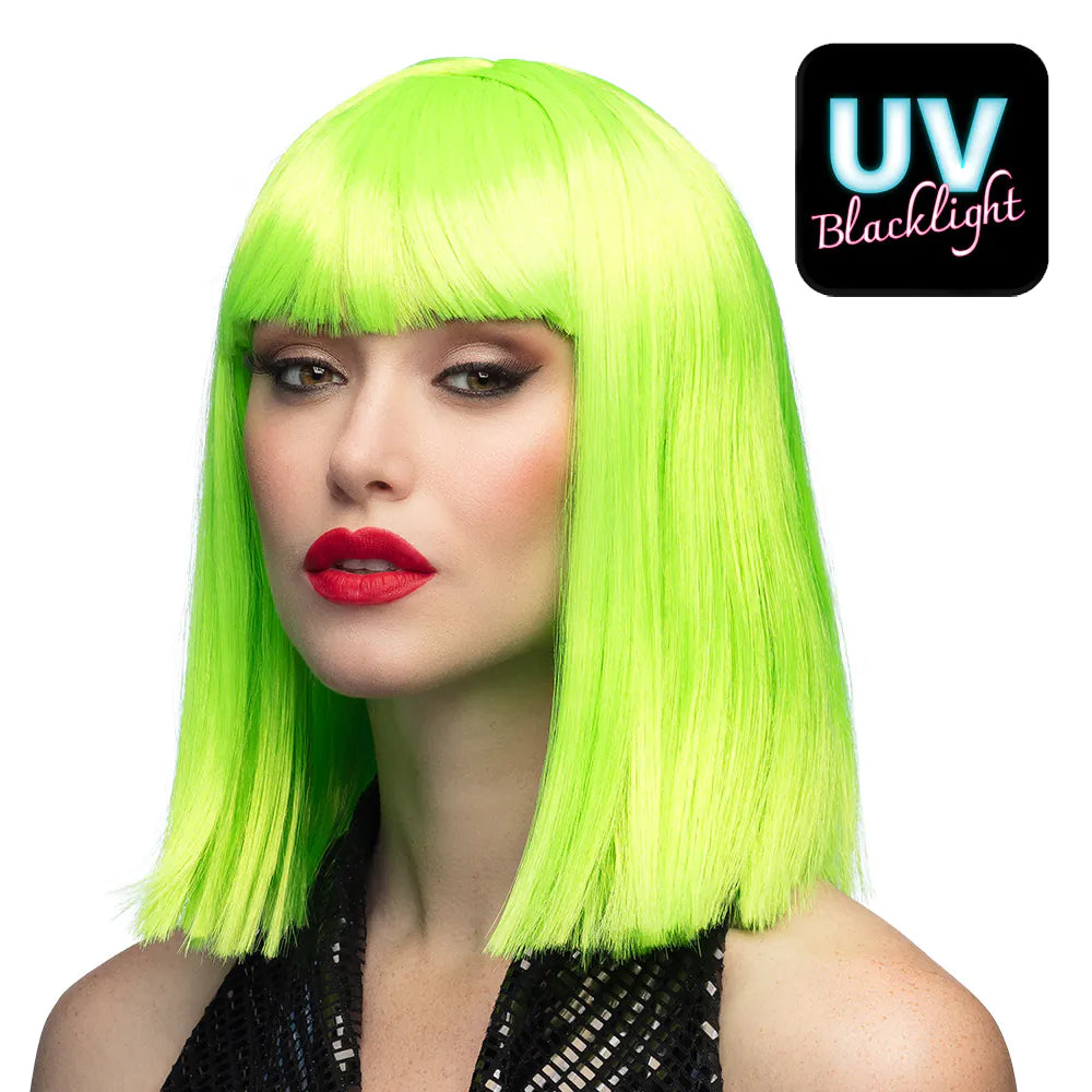 Colorful wigs with braids