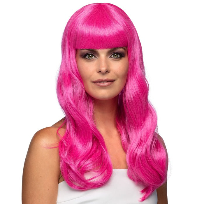 Long hair colored wigs