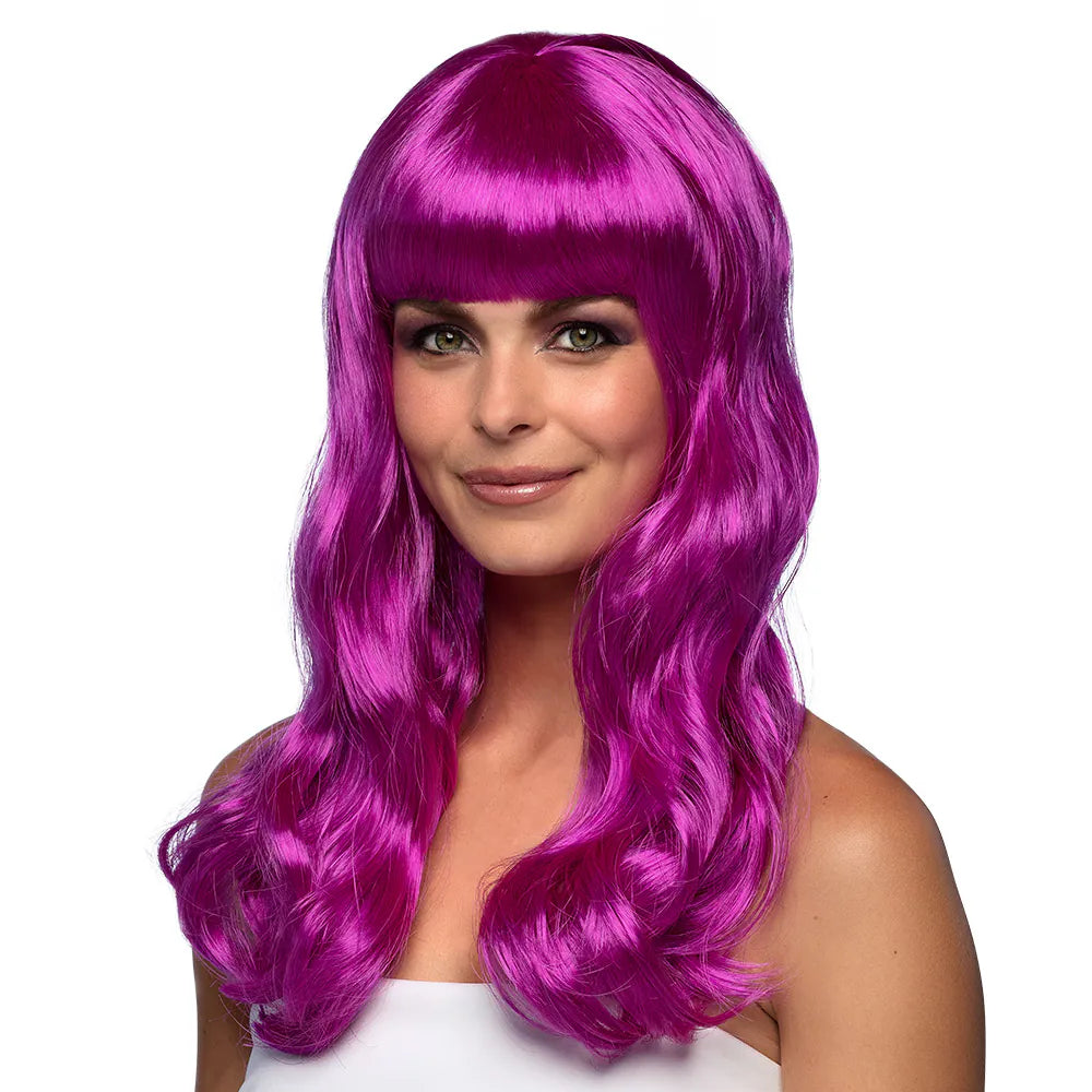 Long hair colored wigs