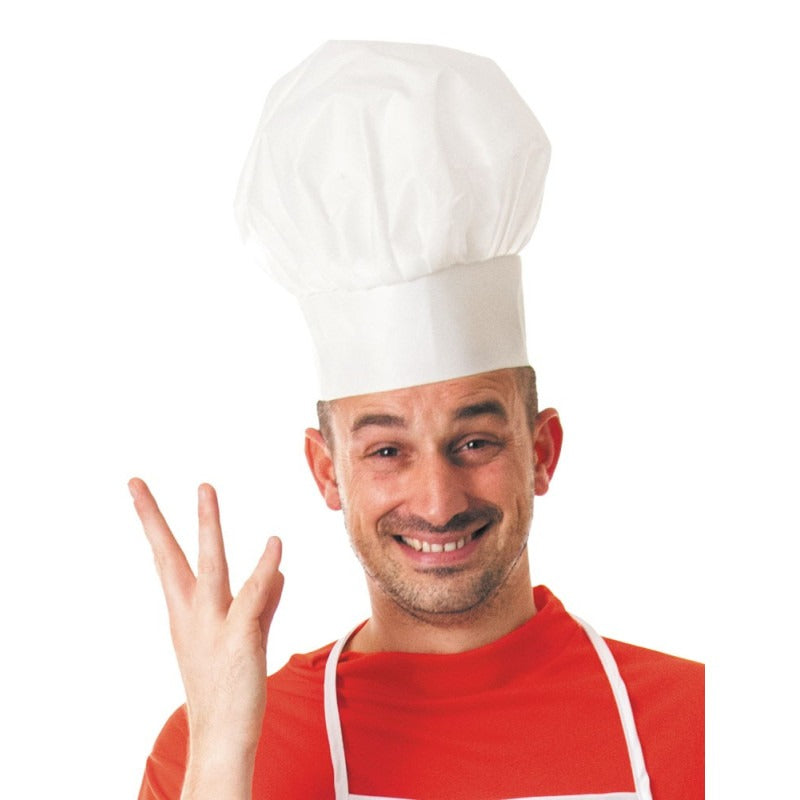 White chef hat for adults