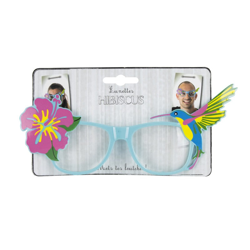 Glasses with flowers