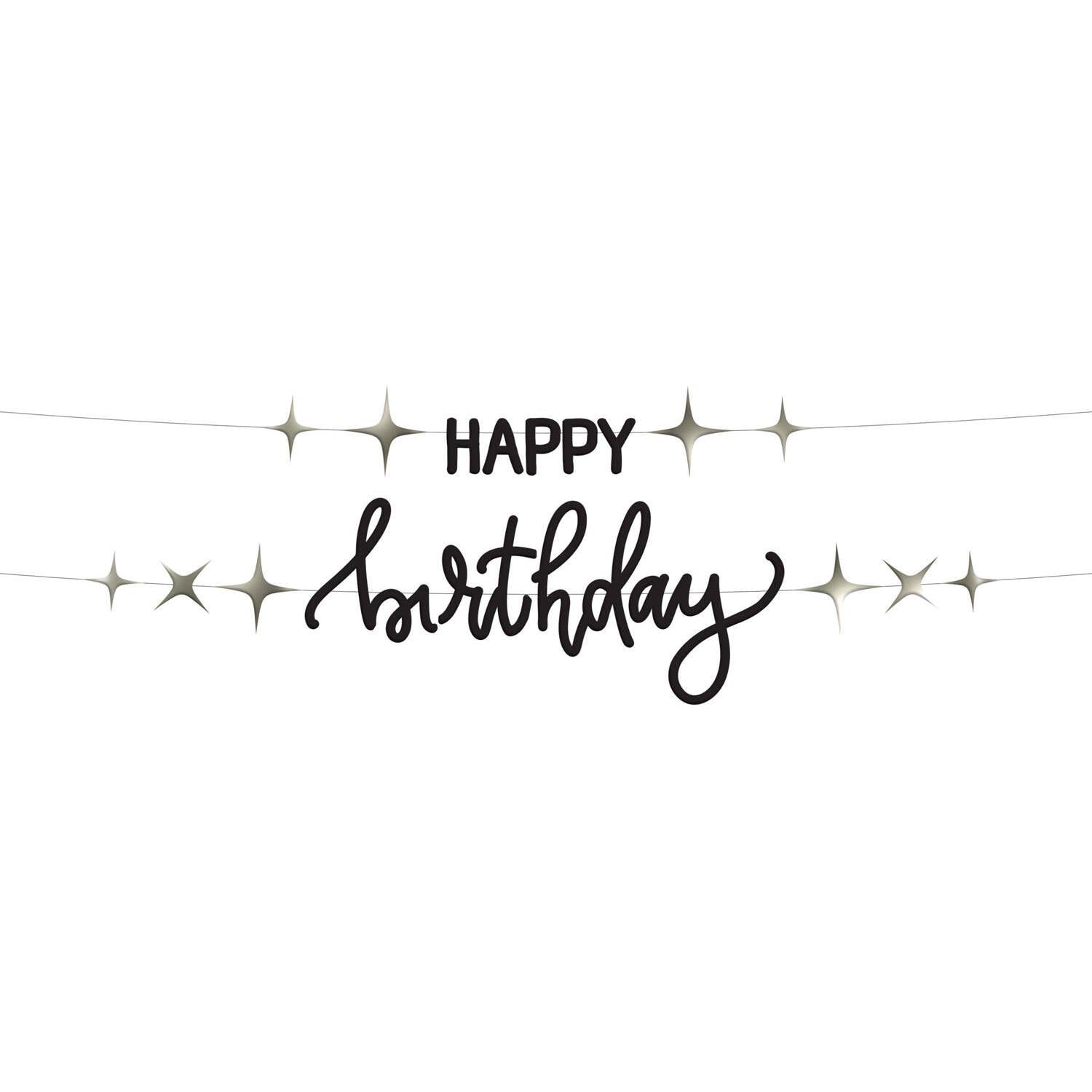 დაბადების დღის ბანერი HBD 1.5 მ