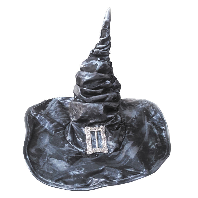 Gray witch hat with buckle 45X45X41cm