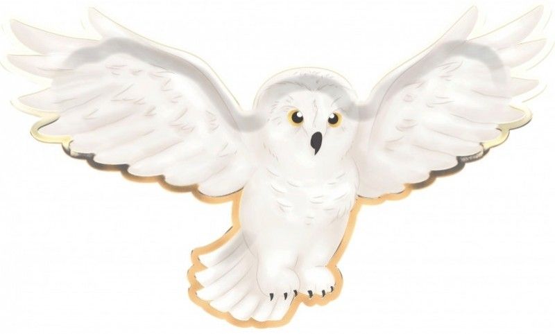 Paper plate owl shape 8 pcs 32 cm