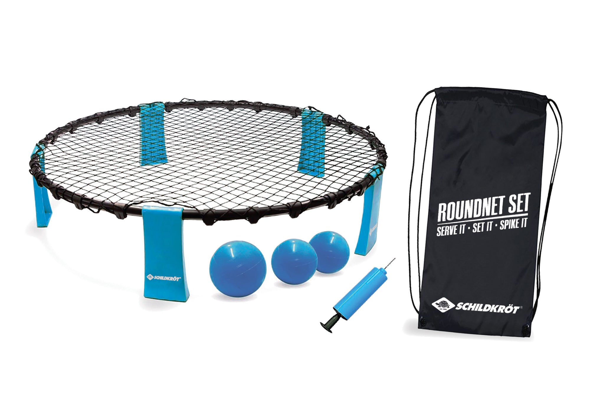 Game set ROUNDNET (net diameter 90 cm, height 20 cm. 3 balls, 1 ball pump, bag)