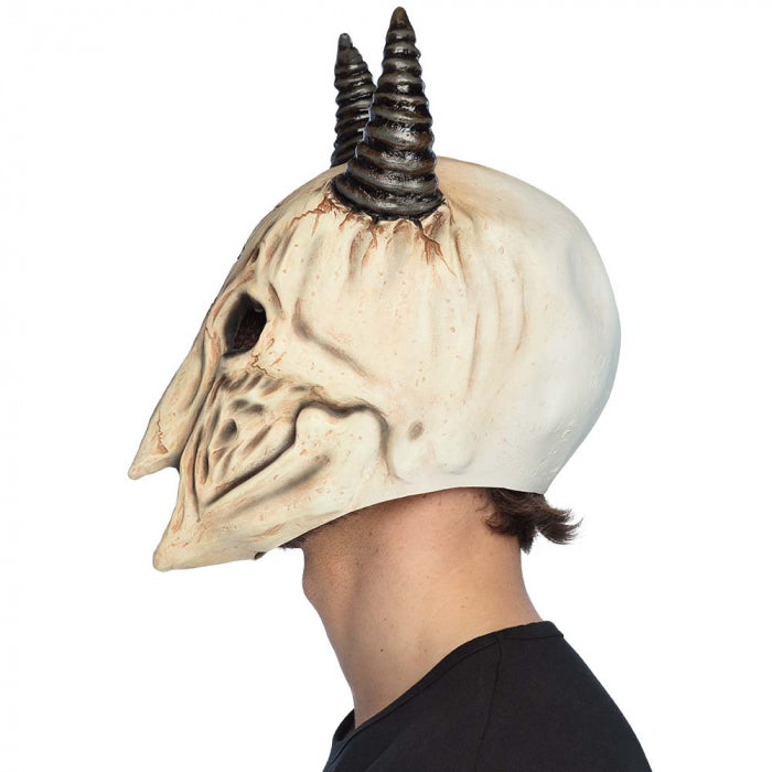 Latex full face mask ram skull