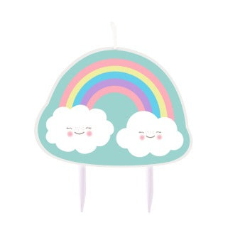 Candle Rainbow & Cloud 8.5 cm