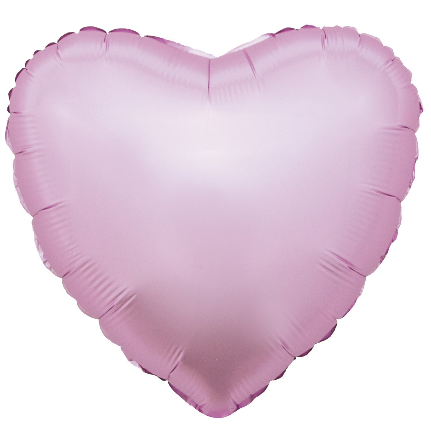 ფოლგირებული გული აბრეშუმის ბზინვარებით 43სმ ფლამინგოსფერი