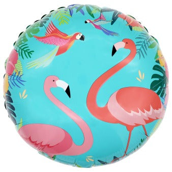 სტანდარტული ფოლგირებული ბუშტი Summer Flamingo 43სმ