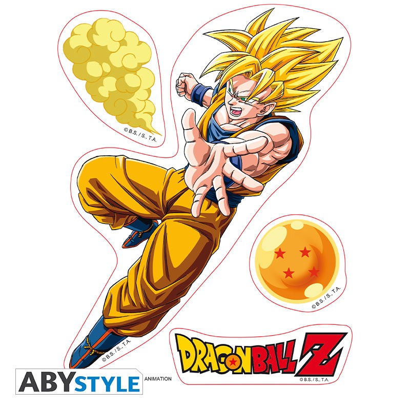 DRAGON BALL -სტიკერები- 16x11სმ/ 2 ფურცელი - DBZ/ Goku-Vegeta