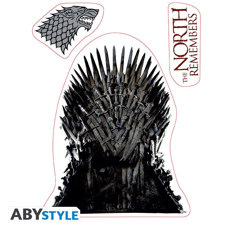 GAME OF THRONES - stickers- 16x11 cm/ 2 sheets