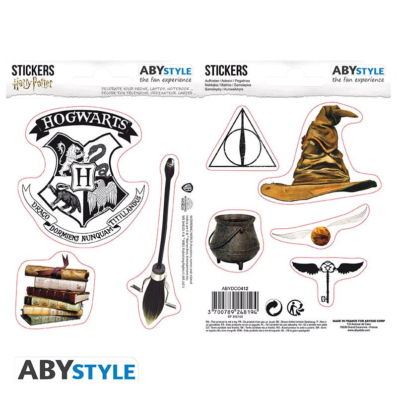 HARRY POTTER - stickers- 16x11cm/ 2 sheets - magical objects