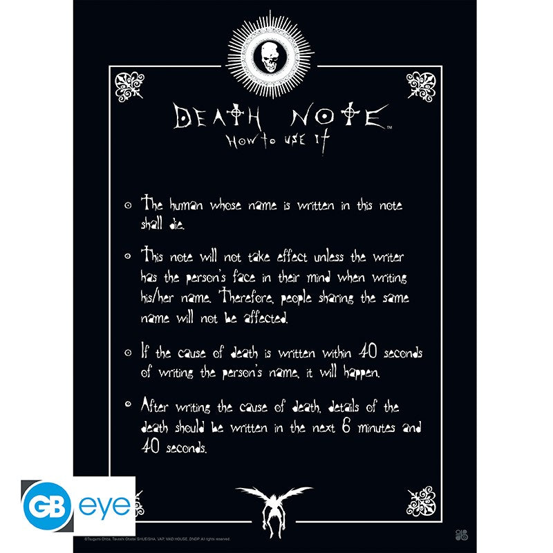 DEATH NOTE - Poster "Rules" 52x38 cm