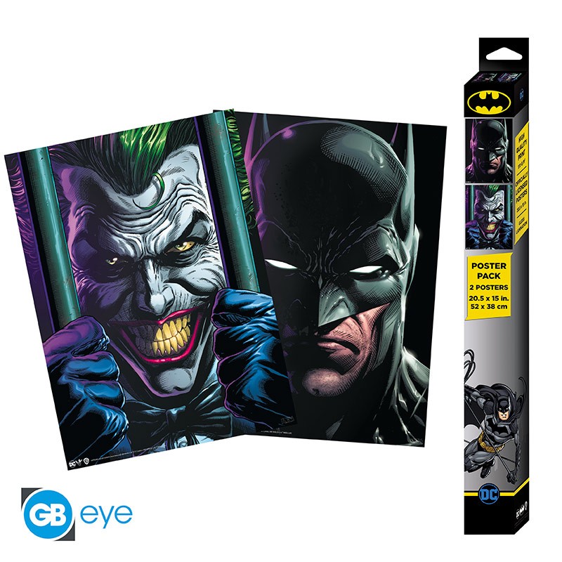 DC COMICS - set of posters Batman and Joker 52x38 cm
