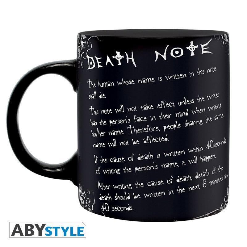 DEATH NOTE - glass - 320 ml - L and diary rules