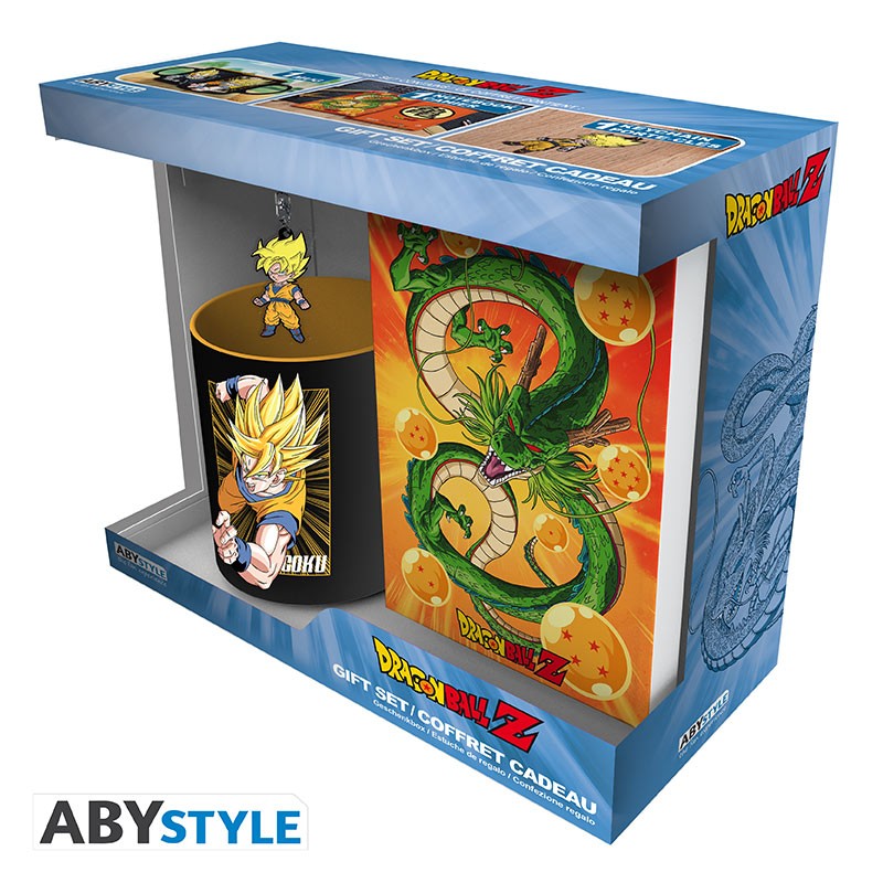 DRAGON BALL - gift set cup 320 ml + keychain + notebook "Goku"