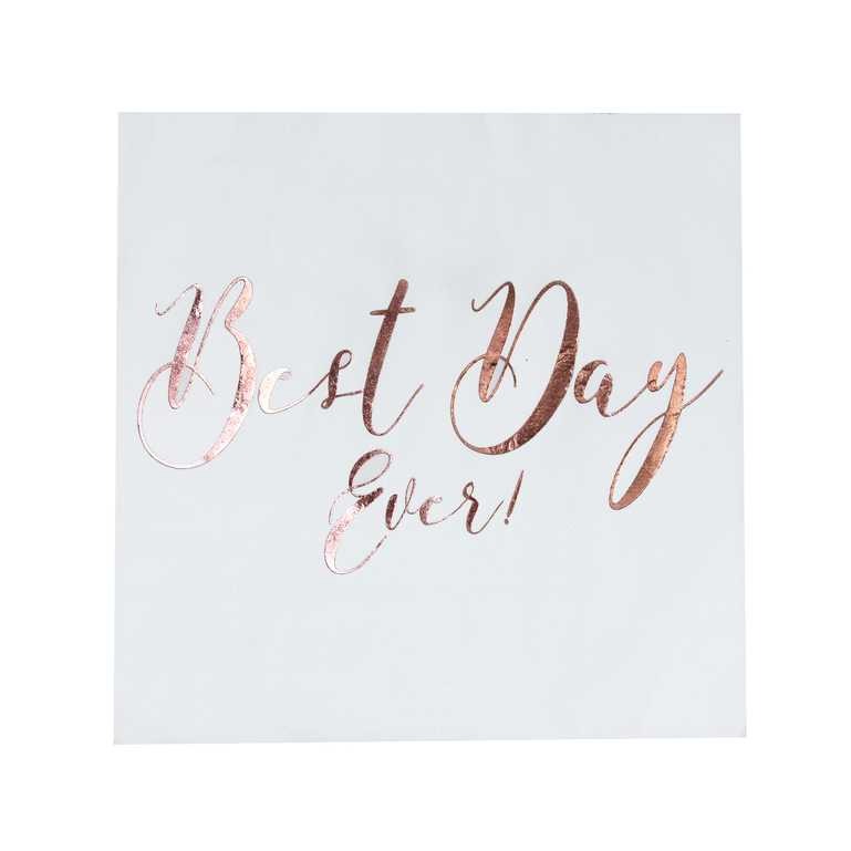 Paper napkin Best Day Ever 20 pcs