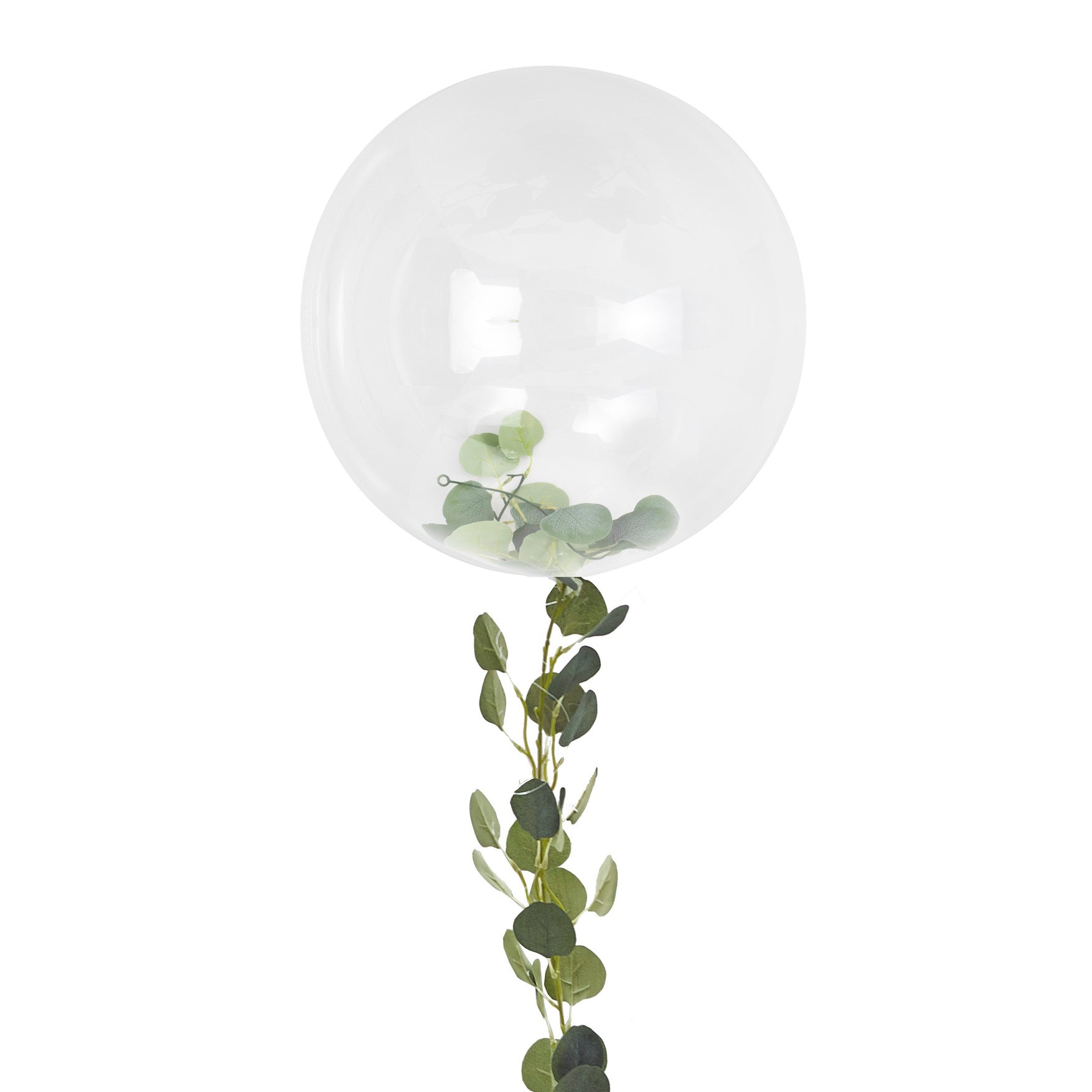 Orbz squishy balloon with vine leaf decoration